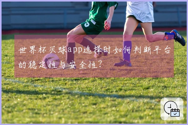 世界杯买球app选择时如何判断平台的稳定性与安全性?